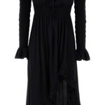 SLEEPER JulietteShirred AsymmetricDress in Black Medium$370 Photo 0