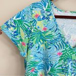 Lilly Pulitzer Etta V Neck T Shirt Dress in Multi Via Parigi Size XL Photo 4