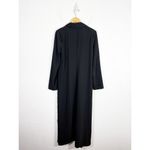NBD NWT  Sienna Duster Long Coat Size Medium Snap Side Buttons Black Photo 12