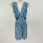 Revolve Majorelle Moonlit Baby Blue Lace Scalloped Mini Dress Size XS Photo 6