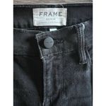 Frame  Denim Women's Le Skinny de Jeanne Black Distressed Jeans size 26 Photo 4