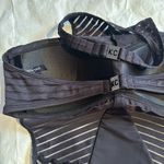 Kenneth Cole  Reaction Black Striped One-Piece Swimsuit Photo 9