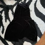 Free People Black Velvet/Lace Mini Dress Small Photo 0