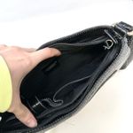 Liz Claiborne Vintage Croc Embossed Shoulder Bag Black Photo 7