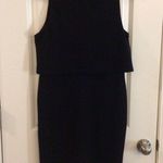 One Love Clothing Los Angeles Women’s Dress Size Medium Peplum Mock Neck Black Photo 1