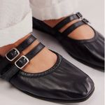 Free People NWOT Gemini Ballet Flats in Black Photo 2