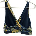 Joy Lab Navy Blue Yellow Floral Print Sports Bra​ Womens XL Photo 5