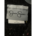 Jessica Simpson Beanie Hat Womens OS Black Knit Speckled Photo 4