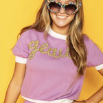 Queen of Sparkles Geaux Tigers LSU Sweater Purple Size L Photo 0