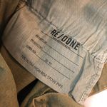 RE/DONE 70s Ultra High Stove Pipe Jeans Raw Hem Straight Button Fly Green 30 NWT Photo 5