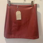 Meshki Faux Leather Mini Skirt Photo 0