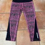 Nike Racer Leopard Legging Pink Black Capri Pant Compression M Photo 0
