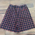 Eagles Eye Vintage Hi Rise Red Black Plaid Golf Shorts Size 12 Photo 6