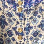 American Eagle Abstract Romper With Button Accent Photo 3