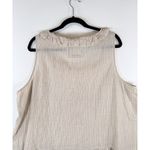 Johnny Was 4 Love And Liberty Womens Top Beige Embroidered Floral Ruffle Tank XL Photo 9