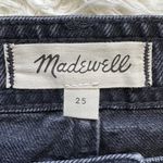 Madewell Skirt Denim High-Waist Button-Front Mini in Gilmore Wash Black 25 Photo 8