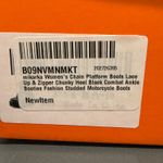 Women's Black Lace up Goth Punk Combat Platform Boots Size 10 Photo 6