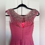 Jovani Pink Beaded  Bandage Cocktail Dress Size 0 Photo 5