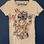 Key Closet Monkey King Women’s Cream Short Sleeve Shirt Size Medium Photo 1