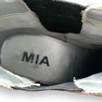 MIA  Zelma Chelsea Ankle Boot Silver Metallic Block Heel Bootie Size 7 Photo 10