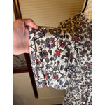 ZARA  Medium Floral Boho Textured Dress w. key hole and cut outs on neckline Photo 7