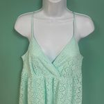 EXPRESS Mint Crochet Babydoll Summer Dress Photo 5