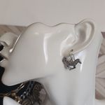 Boutique Statement Two Tone Chain Necklace with Zebra Pendants and Matching Earrings New Photo 8