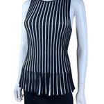 White House | Black Market Sleeveless Horizontal Stripe Sweater Tank Photo 4