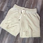 n:philanthropy  Womens Coco Distressed Casual Walking Shorts Beige NWT Photo 5