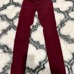 RSQ  Women 5 Burgundy Denim Low-Rise Miami Jegging Skinny Jeans Stretch Ankle Photo 2