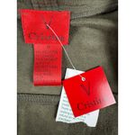 NWT V Cristina Olive Green Floral Embroidered‎ Open Front Faux Suede Jacket M Size M Photo 1