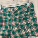 New York & Company‎ Green Plaid Shorts Size 10 Photo 3