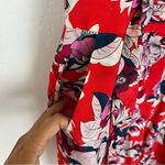 Yumi Kim  Red Floral Silk Jumpsuit Photo 4