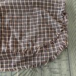 American Eagle  Outfitters Brown Plaid Button-Up Shirt Photo 4