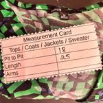 Vintage‎ Babydoll Top Size M Y2k Peasant Abstract Boho Artsy Stretch Twist Tie Green Size M Photo 6