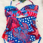 Farm Rio Ocean Live Cutout One-Piece Swimsuit, Size XS Photo 8