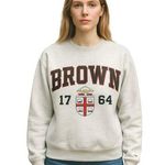Champion Women's Grey Brown University 1764 Long Sleeve Sweatshirt Top Size S Photo 0