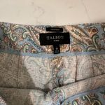 Talbots Paisley Chatham Straight Leg Pants Women’s 8P Blue Brown Funky Retro 70s Photo 8
