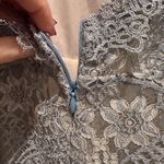 Foxiedox NWT  Ice Blue Floral Lace Sleeveless V-Neck Jumpsuit Size Small Photo 11