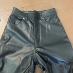 H&M  Black Faux Leather Wide-Leg Pants Photo 1