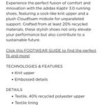 Adidas 🆕  Kaptir 3.0 Womens 12 Black Gray Athletic Sneakers Running‎ Gym Shoes Photo 8