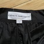 Robert Rodriguez Women 4 Embroidered Hem Key Hole Tie Front Sleeveless Top Black Photo 5