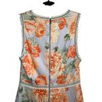 Alice + Olivia  Kieran Posey Garden Dusty Orchid Floral Dress With Ruffle Photo 7