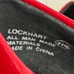 Gloria Vanderbilt  Women's 5.5 Red Patent Square Toe Pumps Chunky Block Heel Y2K Photo 8