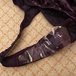 Free People NWT Magic Hour Bodysuit purple velvet women’s size small Photo 9