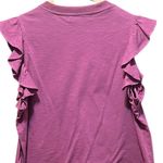 Bishop and Young  Uptown Flutter SleeveTee Shirt Size Large in Raspberry Photo 8