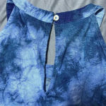 Cynthia Rowley Blue Tie Dyed Linen Tent Dress Vacation Swim Cover Travel Summer Photo 8