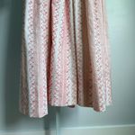 Vintage Handmade Floral Maxi Dress Milkmaid Cottagecore Prairiecore size 2 Red Photo 6