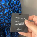 Lulus New Tiers of Love Black and Blue Print Tiered Ruffled Maxi Dress medium Photo 3