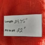 Ashley Stewart  Orange Flowy Blouse with Ruffle Sleeves Size 14-16 Photo 7